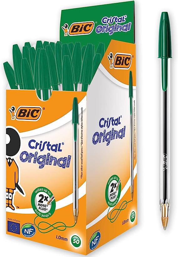 BIC CRISTAL ORIGINAL BALL PEN MEDIUM GREEN